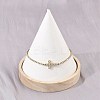 304 Stainless Steel Cup Chains Bracelets for Women BJEW-D364-01A-G-2