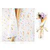 20 Sheets Plastic Gold Foil Flower Bouquets Wrapping Packaging DIY-TAC0025-13A-2