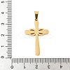 304 Stainless Steel Pendants STAS-R168-08G-3