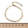 PVD Vacuum Plating 304 Stainless Steel Paperclip Chain Bracelet for Men Women BJEW-E031-02G-01-6