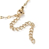 Golden 304 Stainless Steel Pendant Necklace SA1727-2-3