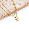 304 Stainless Steel Charm Bracelets BJEW-K265-01G-3