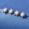 Natural Pearl Ear Studs EJEW-L099-02P-1