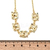 Brass Micro Pave Cubic Zirconia Knot Pendant Necklaces NJEW-B157-08G-02-6