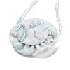 Flower Pattern Fabric Rose Tie Choker Necklaces for Women LS-NJEW-Z022-01G-3