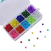 800Pcs 10 Colors Spray Painted Crackle Glass Beads CCG-CJ0001-02-3