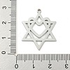 Non-Tarnish 304 Stainless Steel Pendants STAS-Z076-4P-3