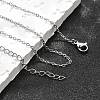 Non-Tarnish 304 Stainless Steel Cable Chain Necklace STAS-T040-PJ204-40-4