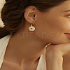 2Pcs Brass Micro Pave Cubic Zirconia Charms ZIRC-LP0001-58-3