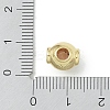 Rack Plating Brass Micro Pave Cubic Zirconia Beads KK-A220-24A-G-3