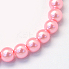 Baking Paint Pearlized Glass Pearl Round Bead Strands HY-Q003-12mm-53-2