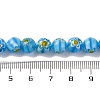 Handmade Millefiori Lampwork Beads Strands LAMP-G164-05H-4