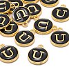 Golden Plated Alloy Charms LS-ENAM-S118-02U-4