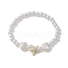 ABS Plastic Imitation Pearl Beaded Stretch Bracelet BJEW-JB10104-03-1