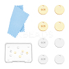 8Pcs 2 Colors Rhodium Plated 925 Sterling Silver Charms STER-UN0001-87-1