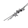 Alloy Star Tassels Pendant Necklace LS-NJEW-M221-02B-1