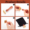 1Pc Golden Tone Brass Stamp Head DIY-OC0004-49W-4