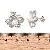 Brass Enamel Stud Earrings KK-CBAB173-02B-P-5