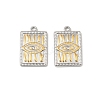 304 Stainless Steel Rhinestone Pendants STAS-T068-69GP-1