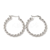 Non-Tarnish 304 Stainless Steel Hoop Earrings for Women EJEW-Z066-03P-1