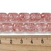 Transparent Crackle Glass Beads Strands GLAA-NH0001-04I-4