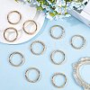 10Pcs Alloy Spring Gate Rings FIND-SP0001-38G-4