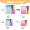 50Pcs 4 Style Two Tone Rectangle Plastic Zip Top Gift Bags OPP-FS0001-19A-3-4