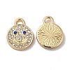 Alloy Rhinestone Pendants PALLOY-E027-VF686-2