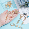8Pcs Aluminum Curb Chains Bag Extension Chain Findings HJEW-UN00090-4