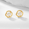 Simple Style 925 Silver Pearl Earrings for Women CC6441-1-1