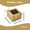 10Pcs Square Bakery Box CON-YW0001-95A-3