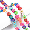 Handmade Polymer Clay Beads Strands CLAY-T020-03-5