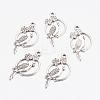 Alloy Tropical Parrot Pendants X-EA10187Y-AS-2