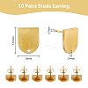 DICOSMETIC 10Pairs 304 Stainless Steel Stud Earring Findings STAS-DC0013-63-2