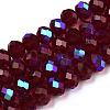 Electroplate Glass Beads Strands X1-EGLA-A034-T6mm-L21-1