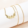 201 Stainless Steel Number 444 with Butterfly Wings Pendant Necklaces LS-NJEW-P332-01B-G-2