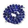 Natural Dyed White Jade Beads Strands G-H057-A22-06-3