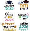 Graduation Theme Carbon Steel Cutting Dies Stencils DIY-WH0309-1762-1