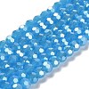 Electroplate Glass Beads Strands EGLA-A035-J6mm-A07-1