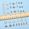 36Pcs 6 Styles Alloy Charms ENAM-FS0002-38-5