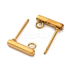Ion Plating(IP) 316 Stainless Steel Stud Earring Findings STAS-E482-03B-G-A-2