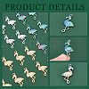 24Pcs 3 Colors 304 Stainless Steel Pendants STAS-CA0001-63-5