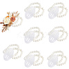 Plastic Imitation Pearl Stretch Bracelets AJEW-WH20064-04-6