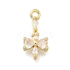 Brass Pave Cubic Zirconia Pendants LS-KK-Q048-26G-1