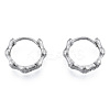 Non-Tarnish 316 Surgical Stainless Steel Bamboo Stick Hoop Earrings for Men Women EJEW-N052-12-1
