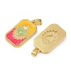 Brass Enamel Pendants X-KK-L190-008G-03-3