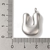 Non-Tarnish 304 Stainless Steel Pendants STAS-M017-08P-14-3