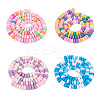 Cheriswelry 4 Strands 4 Style Handmade Polymer Clay Beads CLAY-CW0001-05-13