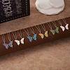2Pcs Matching Butterfly Pendant Necklaces Set JN1033B-1-4