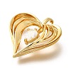 Brass Micro Pave Cubic Zirconia Pendants KK-B128-03G-2